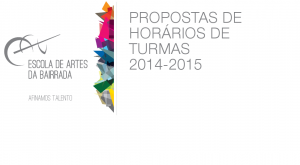 Proposta de Horarios Turmas 2014-2015